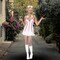 Women's Sexy Nurse Costume with Halter Zipper Dress Headpiece and Stethoscope